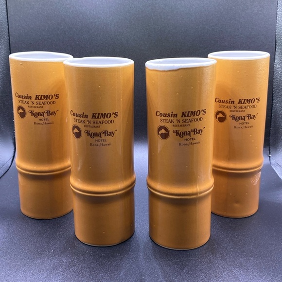 RARE! Collectable! Bamboo Tiki Mug Cousin KIMO’S Steak ‘N Seafood Kona Bay Hotel - Picture 1 of 16